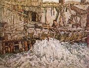 Egon Schiele The Mill china oil painting reproduction